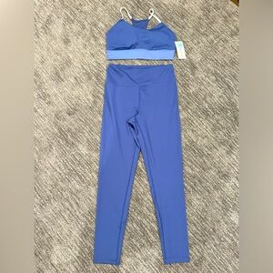 NEW Marika Womens Large Workout Set top Sports Bra + Pants Leggings Yoga